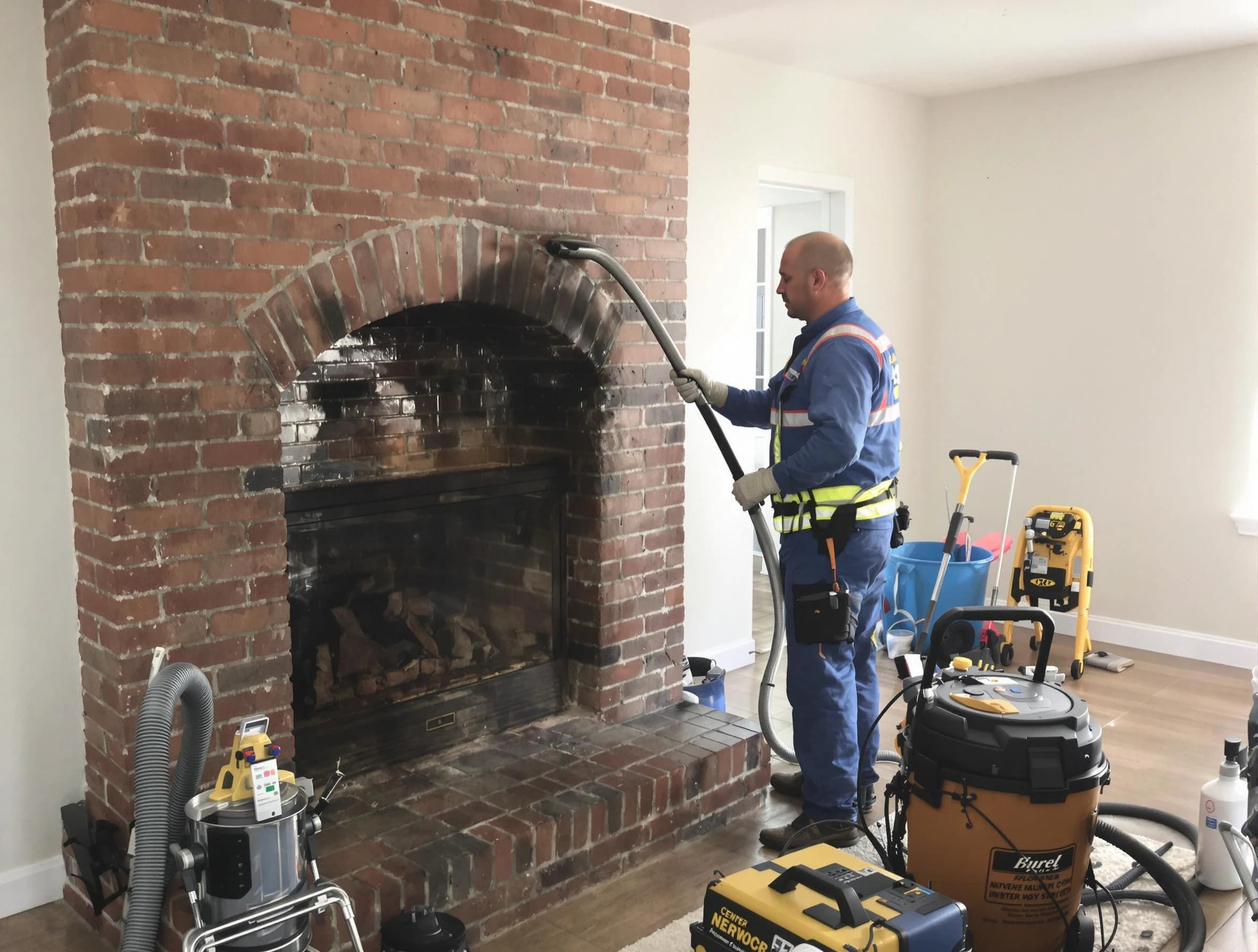 Fairview Chimney Sweep expert performing detailed chimney sweep in Fairview, TN
