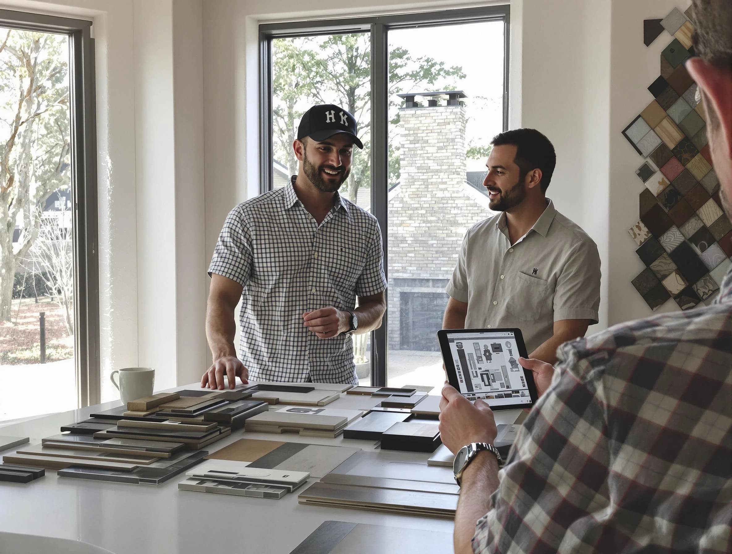 Fairview Chimney Sweep remodeling a chimney and fireplace in Fairview, TN