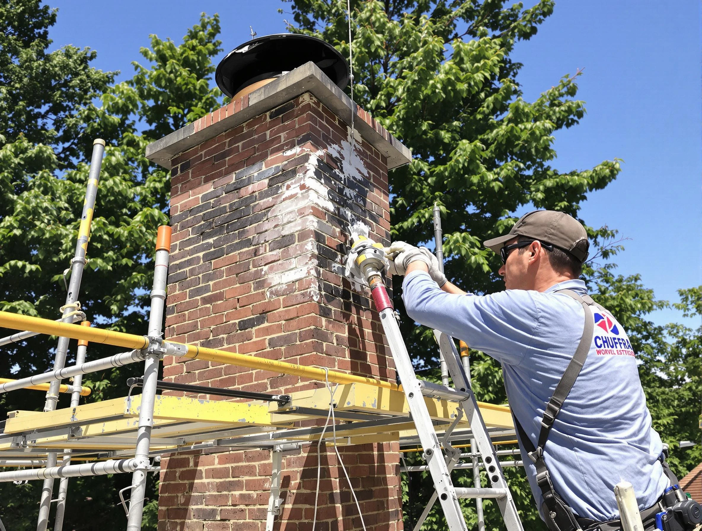 Structural chimney repair by Fairview Chimney Sweep in Fairview, TN