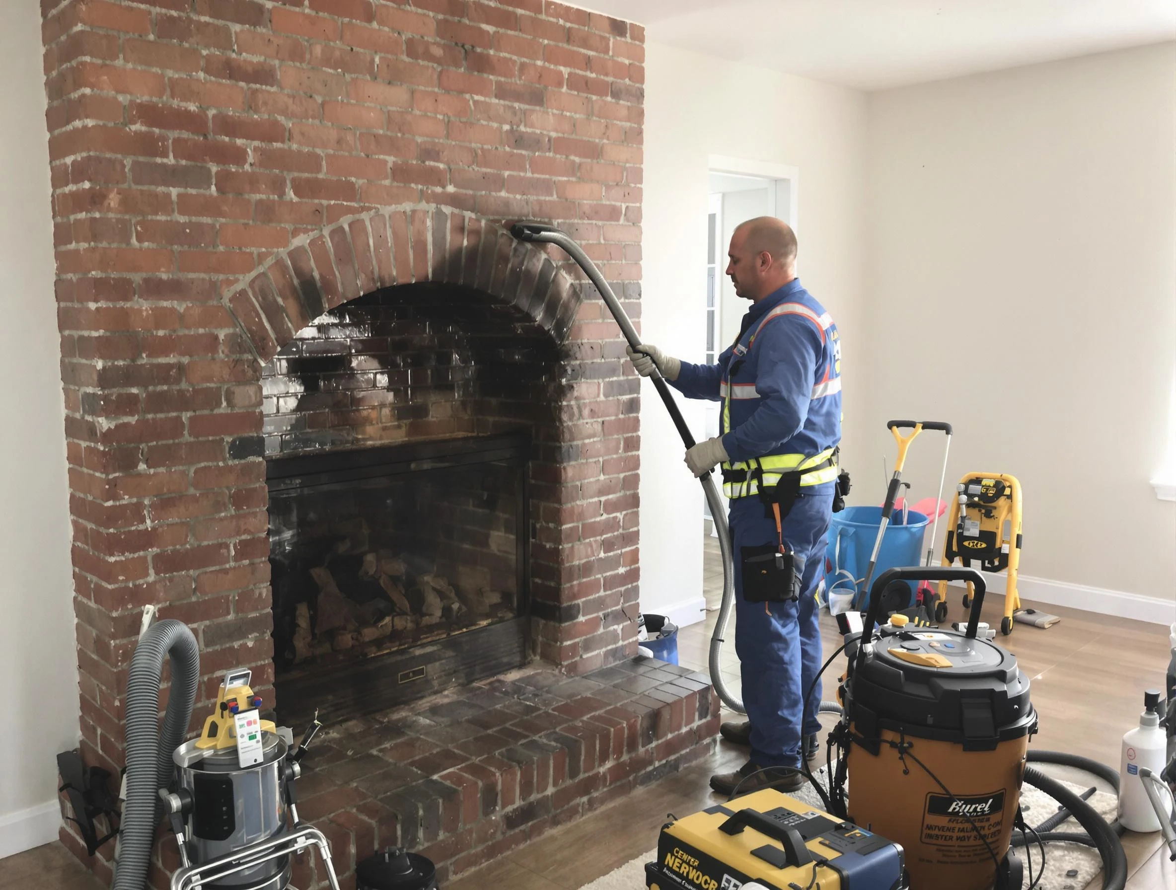 Fairview Chimney Sweep expert performing detailed chimney sweep in Fairview, TN