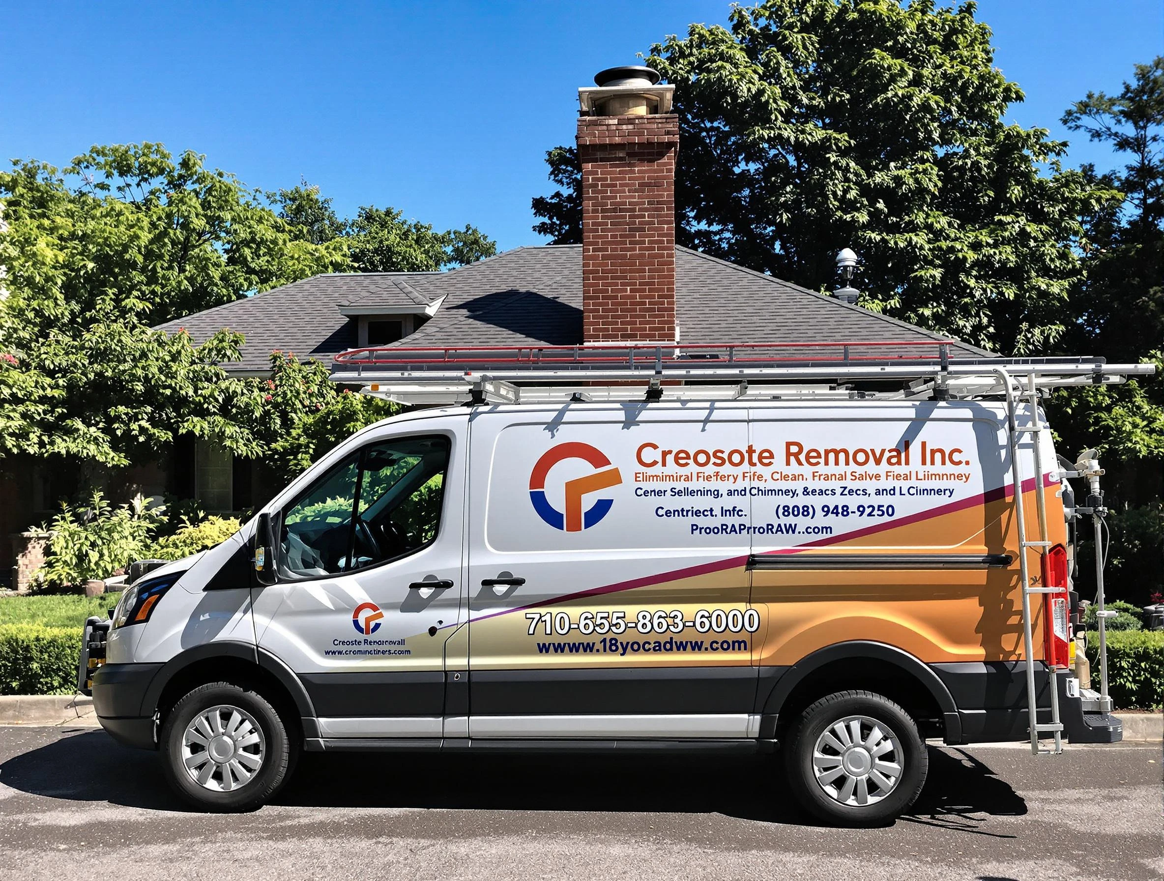 Fairview Chimney Sweep technician removing creosote safely in Fairview, TN